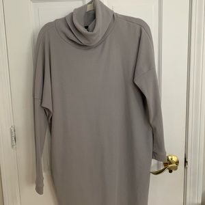 Turtleneck Oversized Sweater Dress